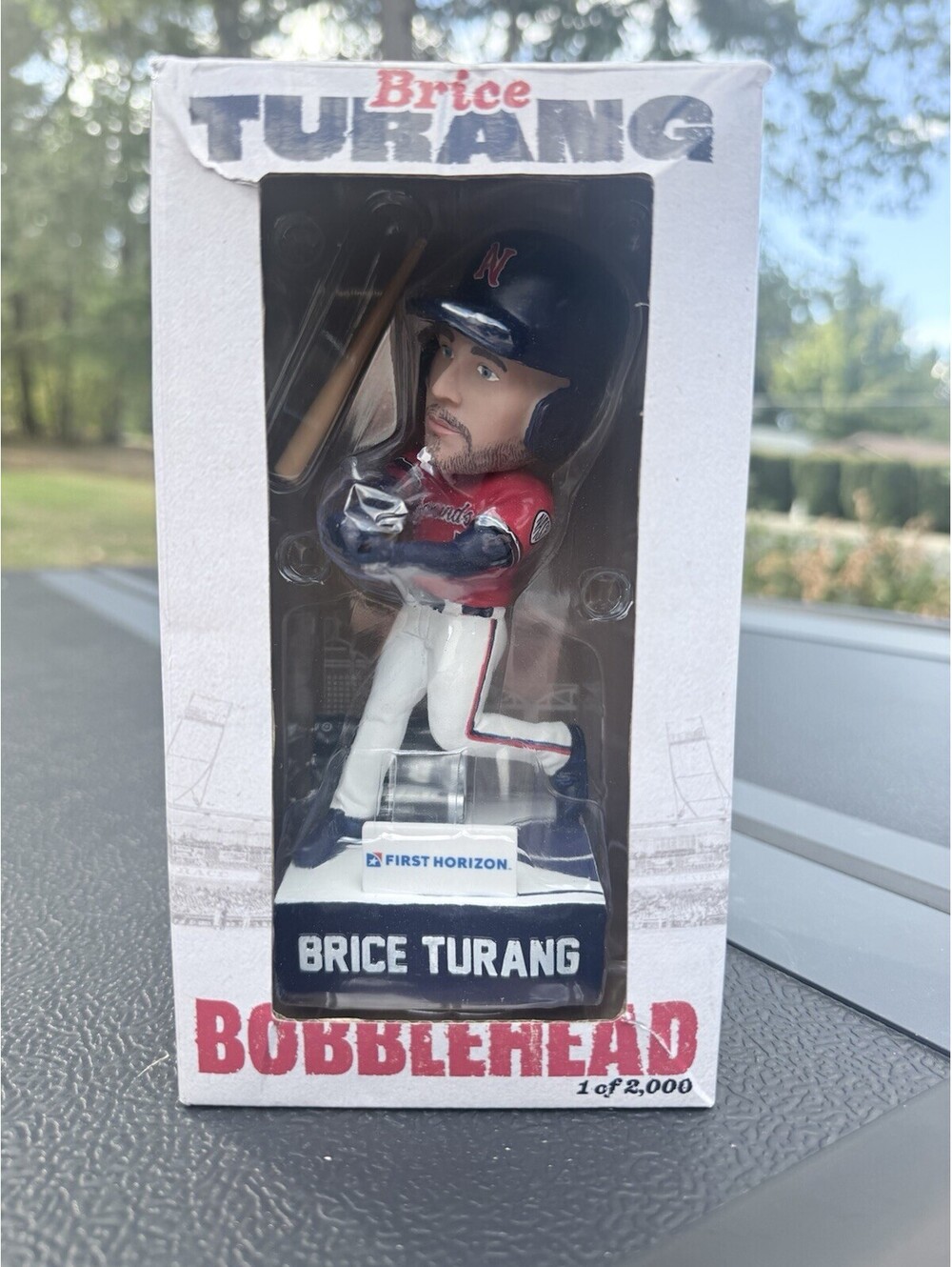 Brice Turang Bobblehead Nashville Sounds 1 Of 2000 Milwaukee Brewers Bat NEW